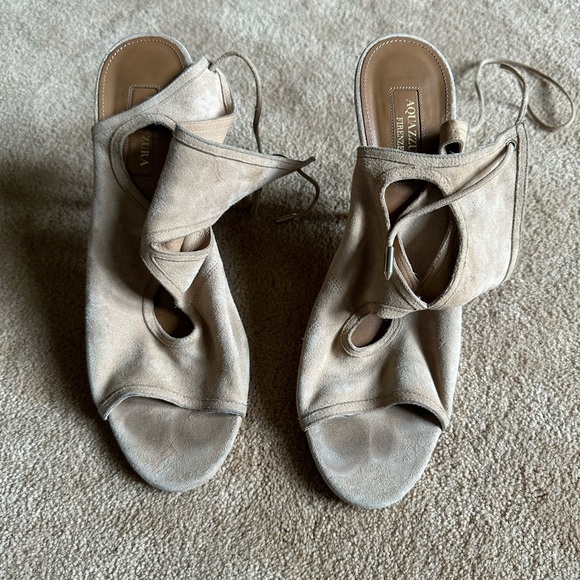 Aquazzura sexy things in tan 39 open to offers - Picture 2 of 7